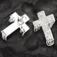 925 Solid Sterling Silver Cross Stud Earrings