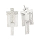 Cross Earrings Solid 925 Sterling Silver Handmade Jewelry