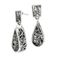 Solid 925 Sterling Silver Artisan Dangle Drop Earrings