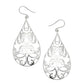 Solid 925 Sterling Silver Teardrop Handmade Dangle Earrings