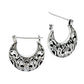 925 Solid Sterling Silver Antique Moon Celestial Earrings