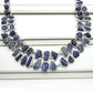 Rough Stone Natural Iolite 925 Sterling Silver Statement Necklace