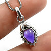 Sisters Day Deal 925 Sterling Silver February Natural Amethyst Vintage Pendant