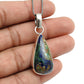 Natural Azurite Malachite Gemstone Pendant 925 Sterling Silver Jewelry L11