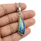 Natural Azurite Malachite Gemstone Pendant 925 Sterling Silver Ethnic Jewelry Y2