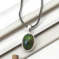 925 Sterling Silver Natural Black Opal Gemstone Pendant