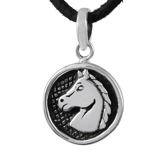 Horse Pendant Solid 925 Sterling Silver Handmade Jewelry