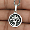 OM Pendant HANDMADE 925 Sterling Silver Indian Religious Jewelry