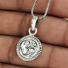 Solid 925 Sterling Silver OM Pendant