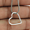 Solid 925 Sterling Silver Women Gift Heart Pendant Jewelry