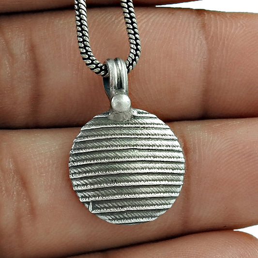 Pendant 925 Solid Sterling Silver Handmade Jewelry