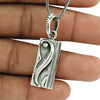 Solid 925 Silver Geometric Pendant Handmade Jewelry