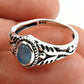 Gift For Her Natural Chalcedony Statement Ethnic Ring 925 Silver W19