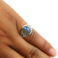 Gift For Woman 925 Silver Natural Labradorite Statement Trendy Ring W14