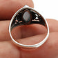 Gift For Woman Natural Chalcedony Statement Ethnic Ring 925 Silver S12