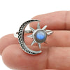 Labradorite Gemstone Celestial Ring Size 8 925 Sterling Silver Fine Jewelry