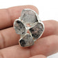 Rough Stone Black Rutile 925 Sterling Silver Cocktail Ring Size 6