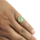 Natural Prehnite Rough Stone 925 Sterling Silver Ring Size 6