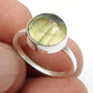 Round Natural Labradorite Sterling Silver Daughter Statement Bezel Ring