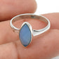 Chalcedony Gemstone 925 Silver Handcrafted Engagement Band Ring Jewelry