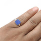 Natural Lapis Lazuli 925 Sterling Silver Bezel Ring