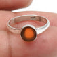 Carnelian Gemstone Promise Band Ring 925 Sterling Silver Jewelry