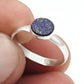 September Birth Stone Natural Lapis Lazuli Sterling Silver Band Ring