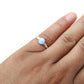 Blue Opal 925 Silver Bezel Band Ring Jewelry