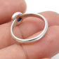 Blue Opal 925 Silver Bezel Band Ring Jewelry