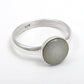 Aquamarine Stone 925 Sterling Silver Band Ring