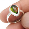 Black Opal Gemstone 925 Sterling Silver Statement Unique Band Wife Ring