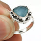 Gift For Woman 925 Silver Natural Chalcedony Cocktail Ethnic Ring R31