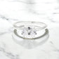 Engagement Ring White CZ Solid 925 Sterling Silver Women Gift Jewelry