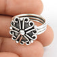 Band Flower Ring 925 Solid Sterling Silver Handmade Indian Jewelry B1