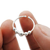 Solid 925 Sterling Silver Spinning Balls Ring Handmade Band