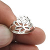 Solid 925 Sterling Silver Flower Ring