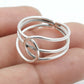 Solid 925 Silver Knot Ring Indian Handmade Ethnic Jewelry