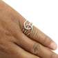 Solid 925 Silver Knot Ring Indian Handmade Ethnic Jewelry