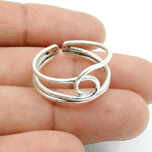 Knot Ring Solid 925 Silver Handmade Jewelry For Her