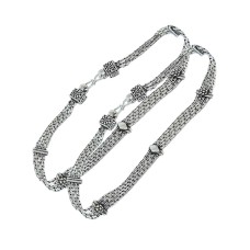 Daily Wear Solid 925 Sterling Silver Anklet Handmade Jewelry