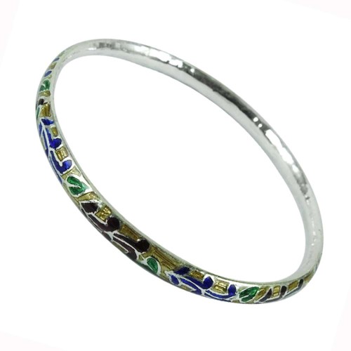925 Sterling Silver Jewellery Amusable Inlay Bangle