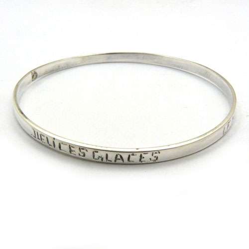 Sterling Silver Antique Jewellery High Polish 925 Sterling Silver Bangle