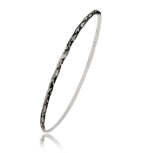 Catching!! 925 Sterling Silver Bangle