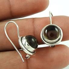 Big Natural Top !! 925 Sterling Silver Smoky Quartz Earrings Wholesale Price