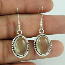 925 Silver Jewellery Ethnic Lemon Quartz Gemstone Earrings
