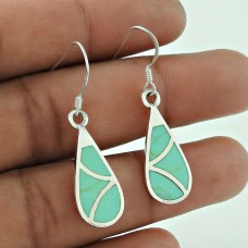 925 Sterling Silver Fashion Jewelry Charming Inlay Gemstone Earrings
