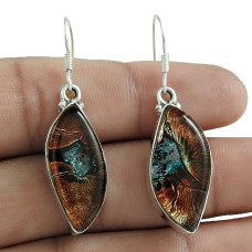 Big Love's Victory ! 925 Sterling Silver Dico Glass Earrings