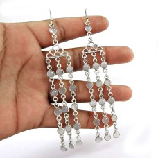 Scallywag !! Chalcedony Gemstone Sterling Silver Earrings Jewelry Al por mayor
