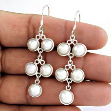 Well-Favoured Pearl Sterling Silver Earrings 925 Sterling Silver Jewellery