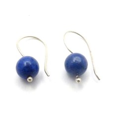 925 Sterling Silver Indian Jewellery Traditional Lapis Gemstone Earrings Supplier
